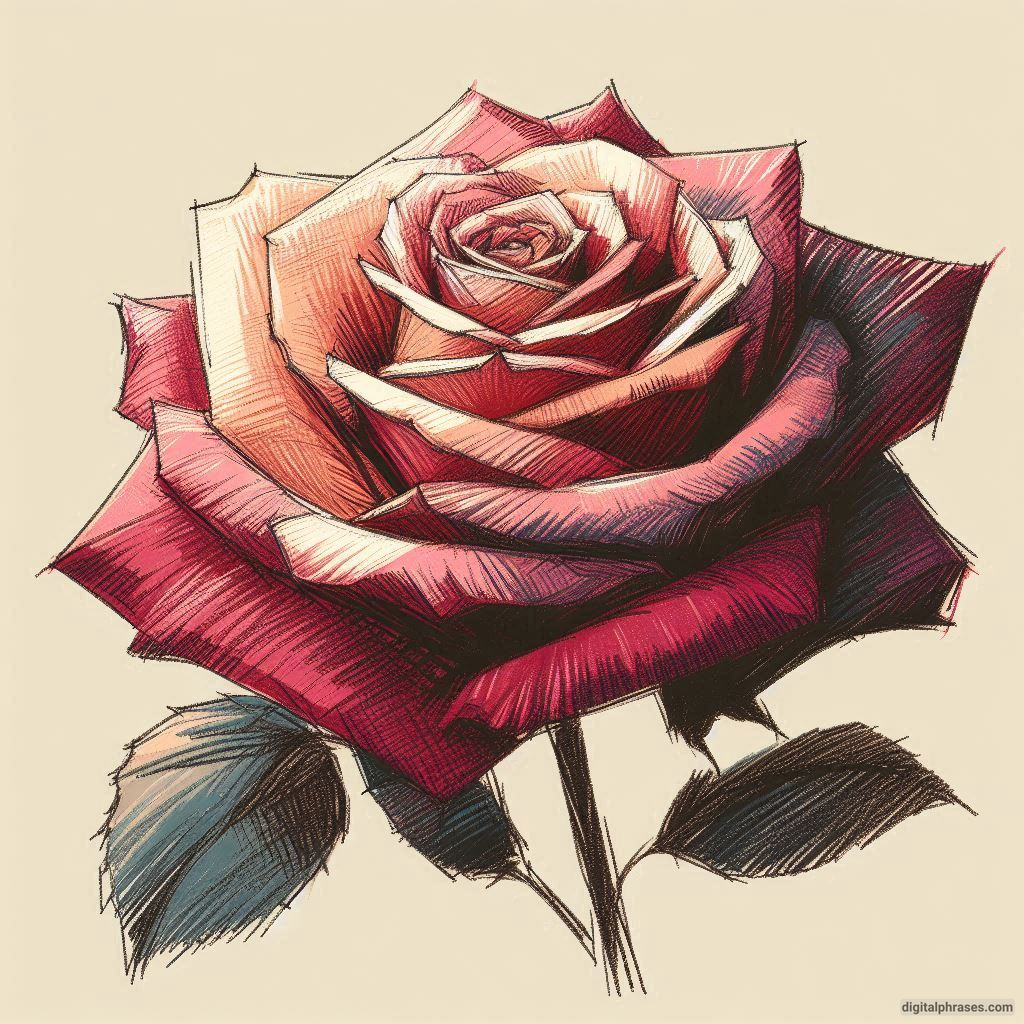 80 Rose Drawing Ideas (Easy, Simple, Cute Colored, Dead and Realistic) 80 Rose Drawing Ideas (Easy, Simple, Cute Colored, Dead and Realistic)