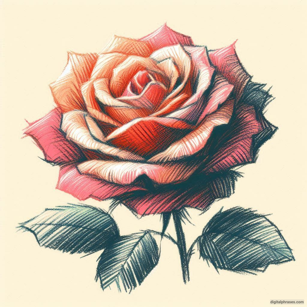 80 Rose Drawing Ideas (Easy, Simple, Cute Colored, Dead and Realistic)