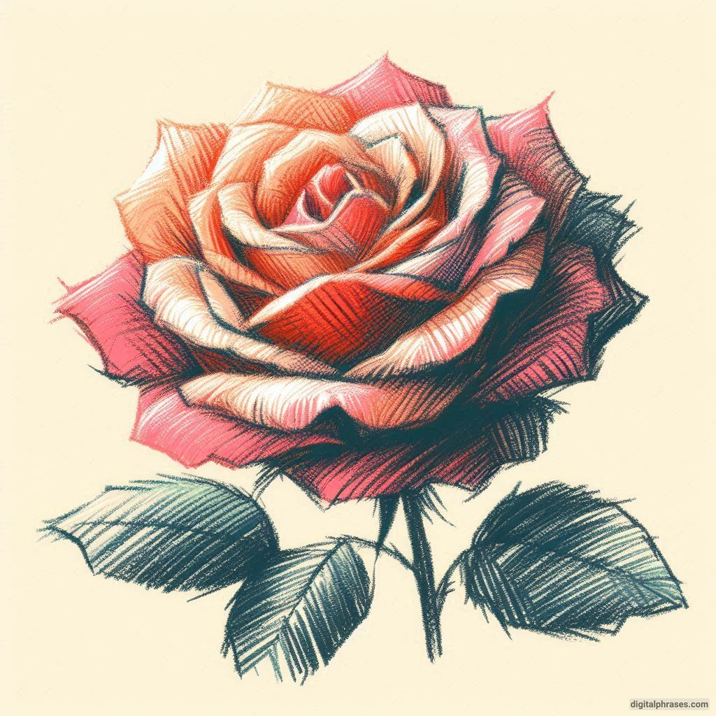 80 Rose Drawing Ideas (Easy, Simple, Cute Colored, Dead and Realistic) 80 Rose Drawing Ideas (Easy, Simple, Cute Colored, Dead and Realistic)