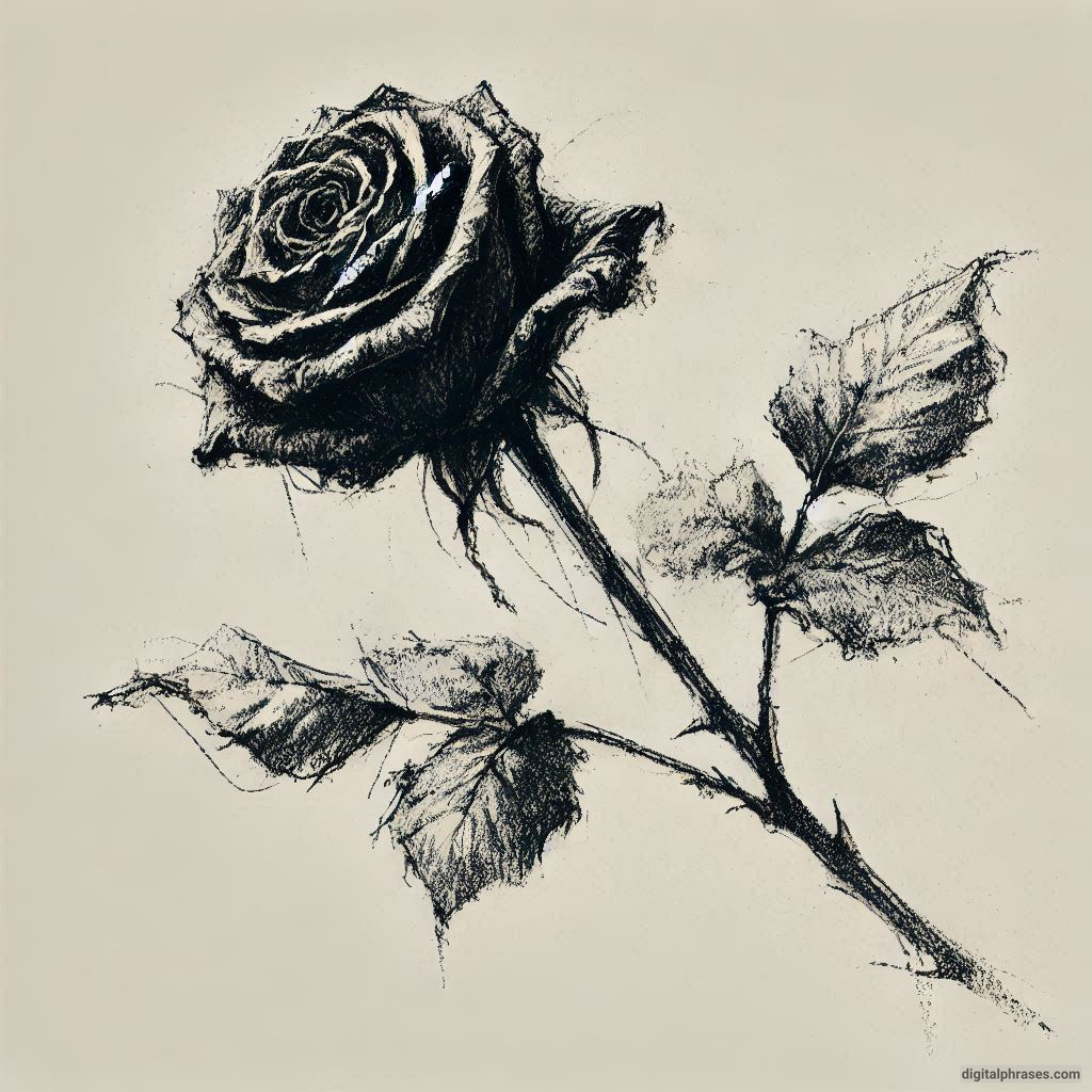 80 Rose Drawing Ideas (Easy, Simple, Cute Colored, Dead and Realistic)