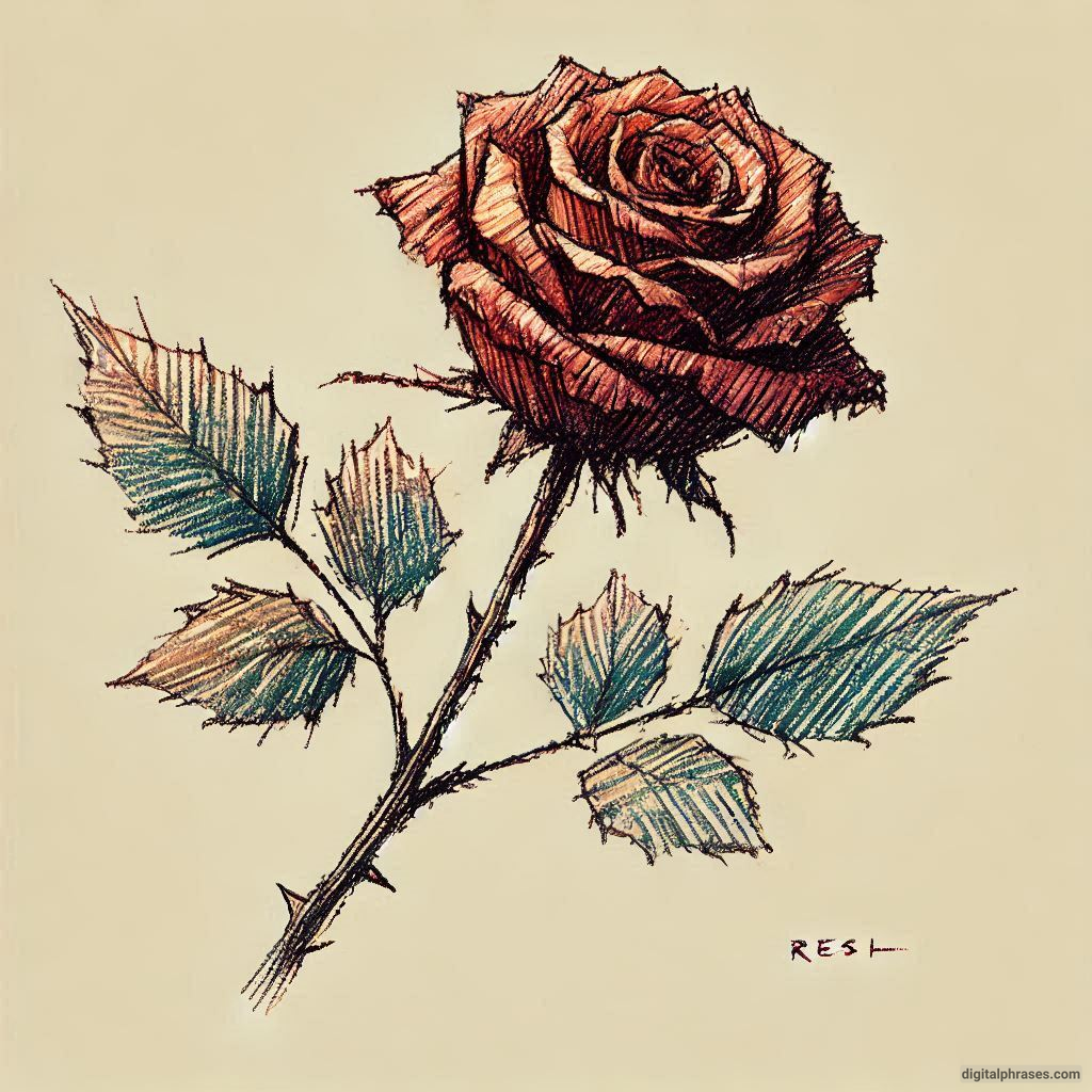 80 Rose Drawing Ideas (Easy, Simple, Cute Colored, Dead and Realistic) 80 Rose Drawing Ideas (Easy, Simple, Cute Colored, Dead and Realistic)