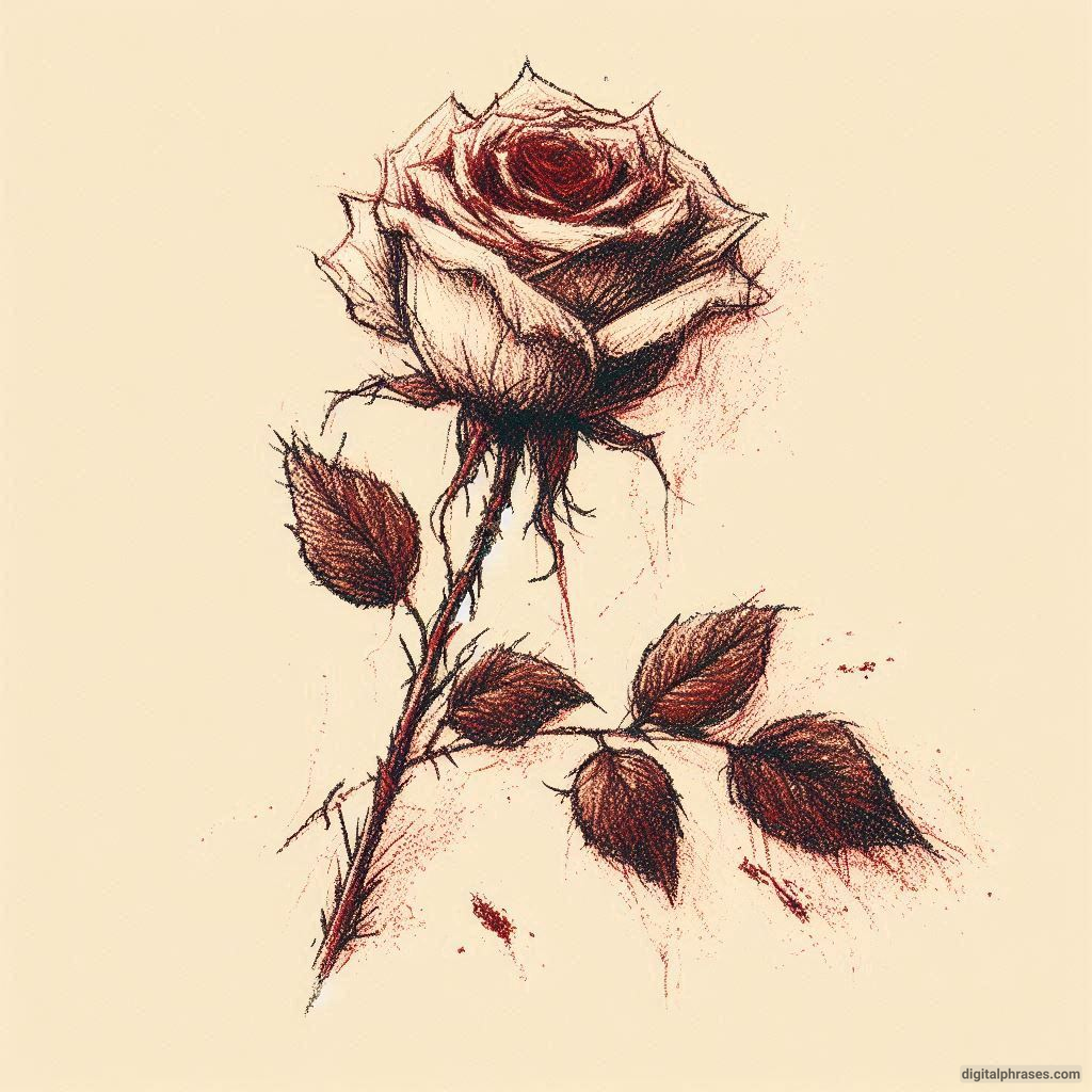 80 Rose Drawing Ideas (Easy, Simple, Cute Colored, Dead and Realistic)