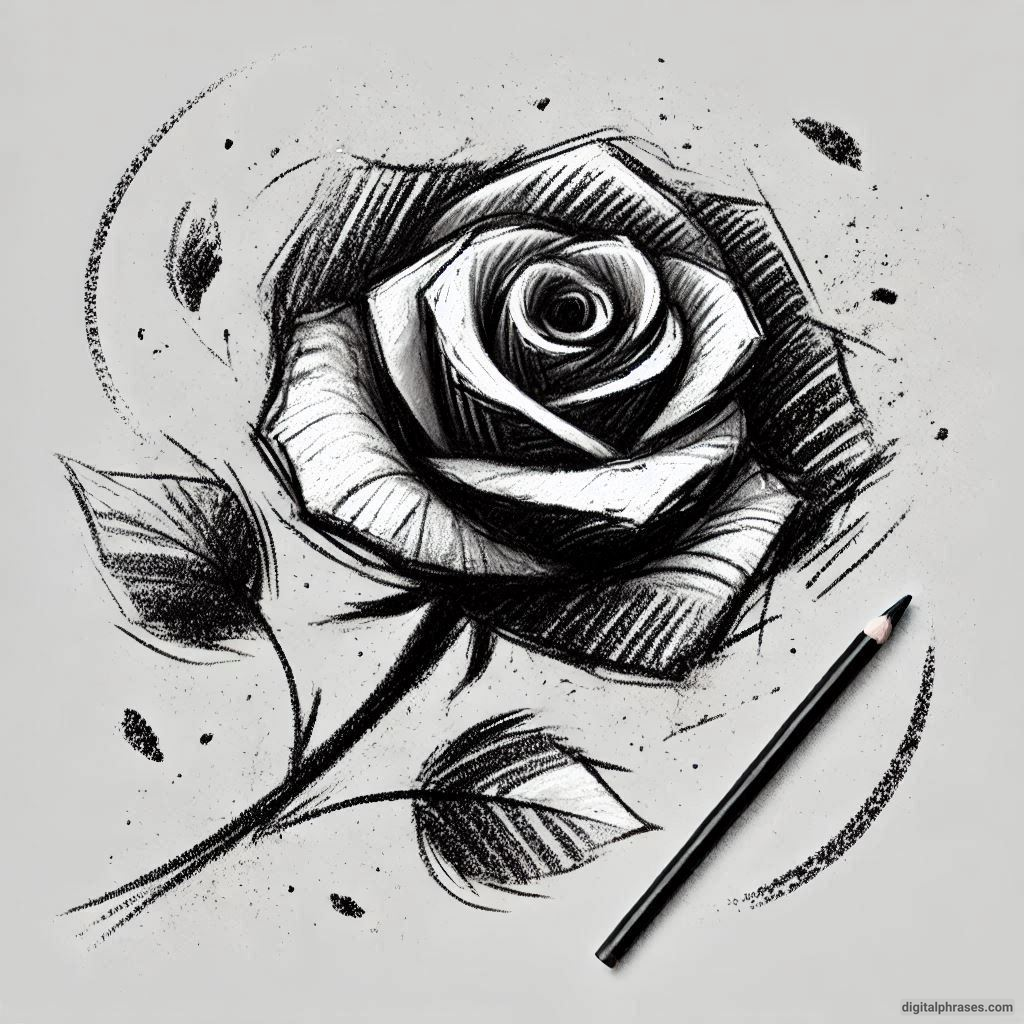 80 Rose Drawing Ideas (Easy, Simple, Cute Colored, Dead and Realistic) 80 Rose Drawing Ideas (Easy, Simple, Cute Colored, Dead and Realistic)