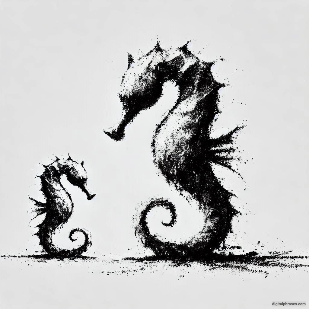 60 Sea Horse Drawing Ideas