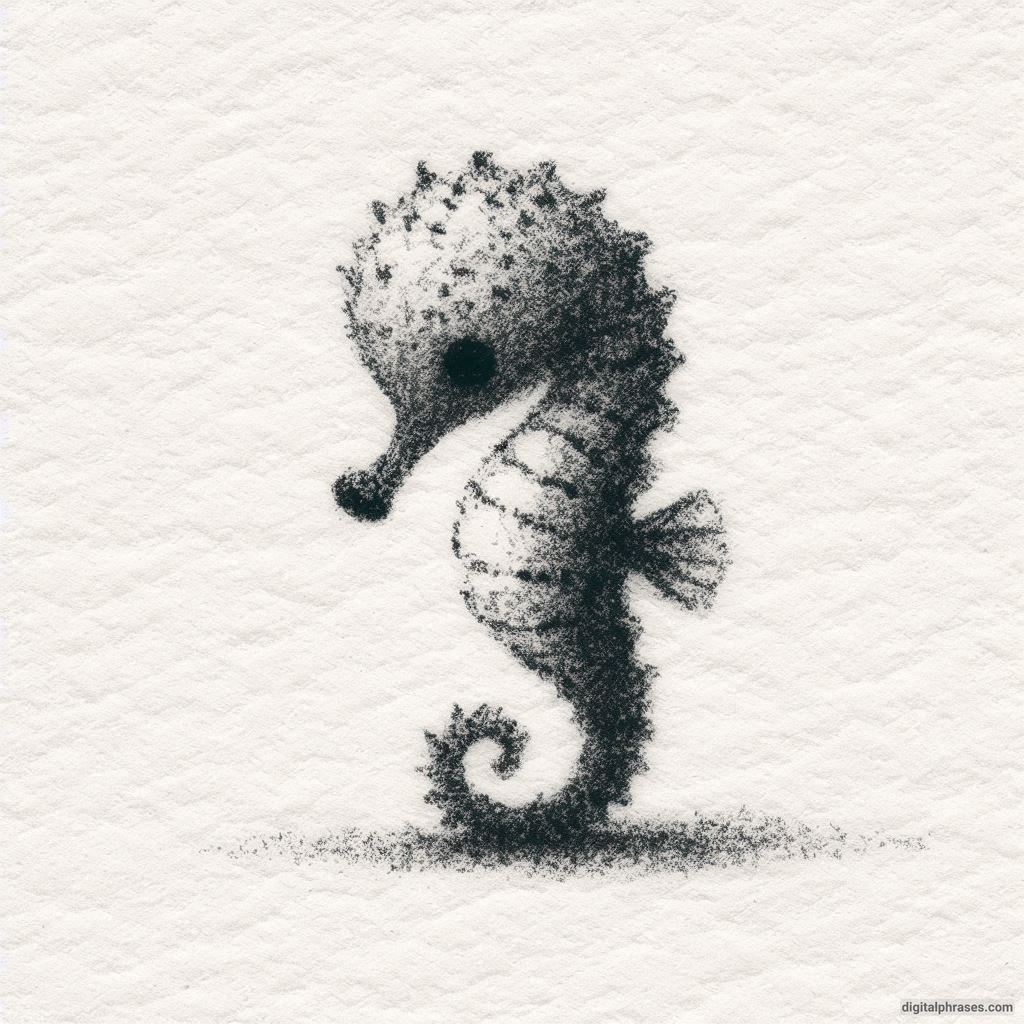 60 Sea Horse Drawing Ideas