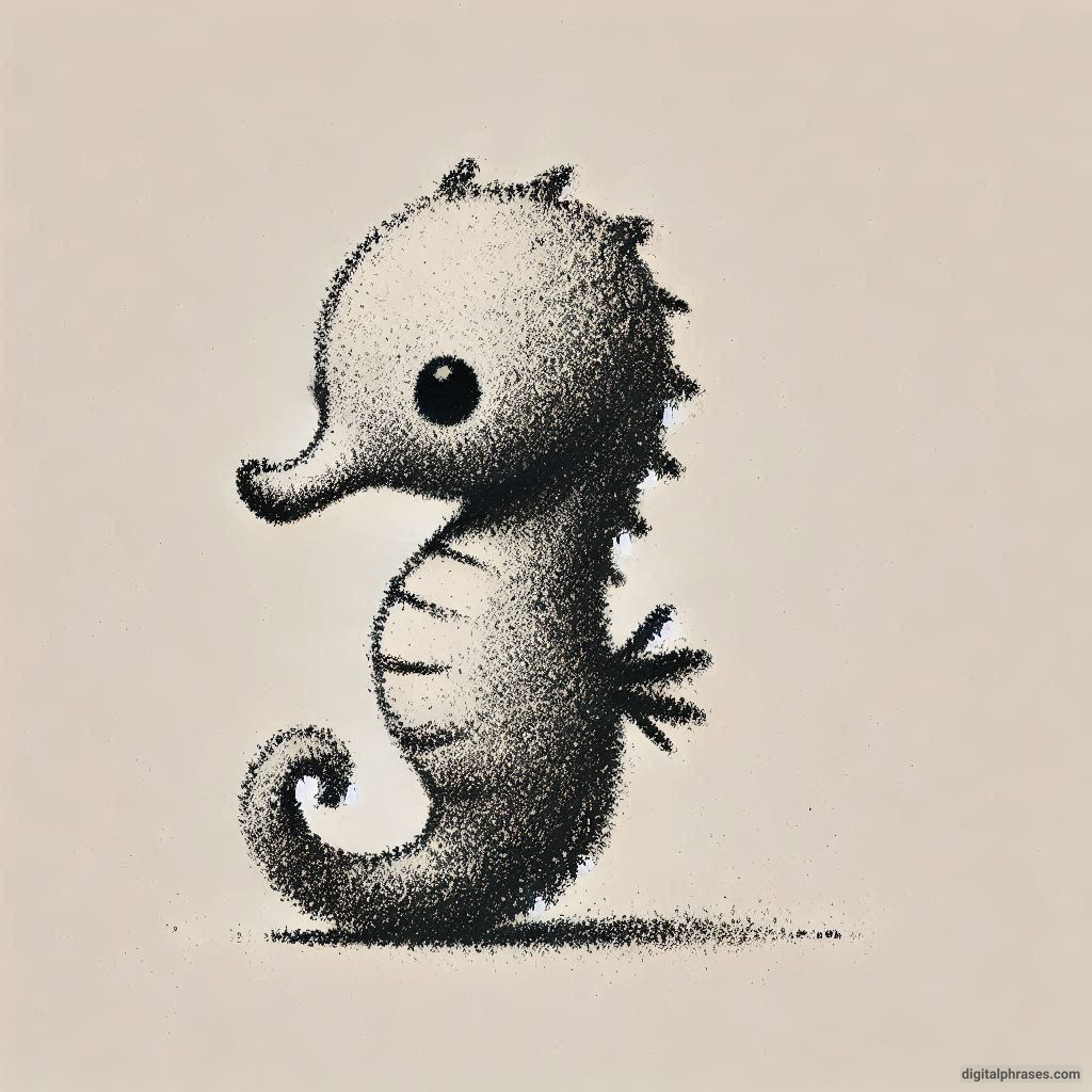 60 Sea Horse Drawing Ideas