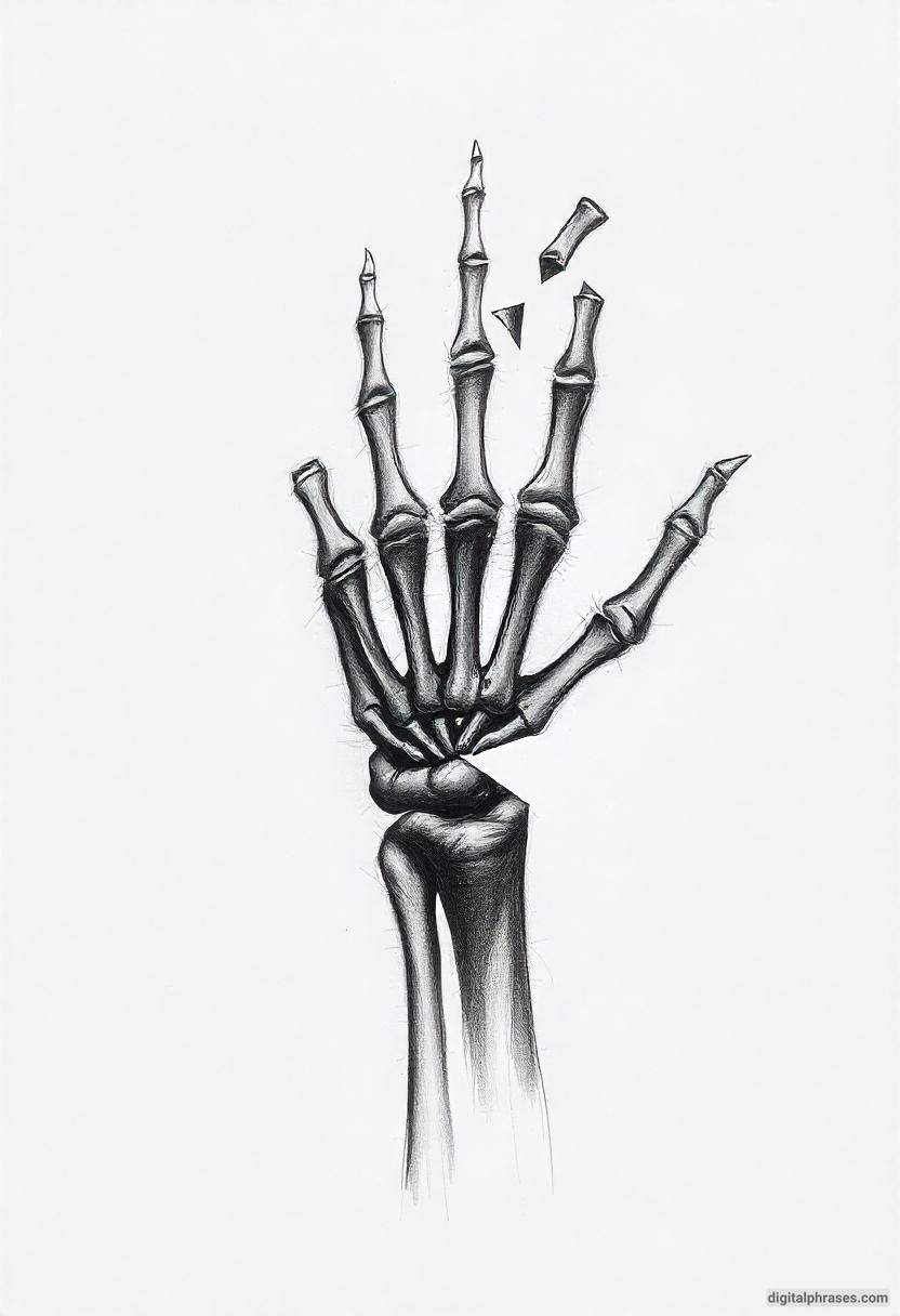 25 Skeleton Hand Drawing Ideas