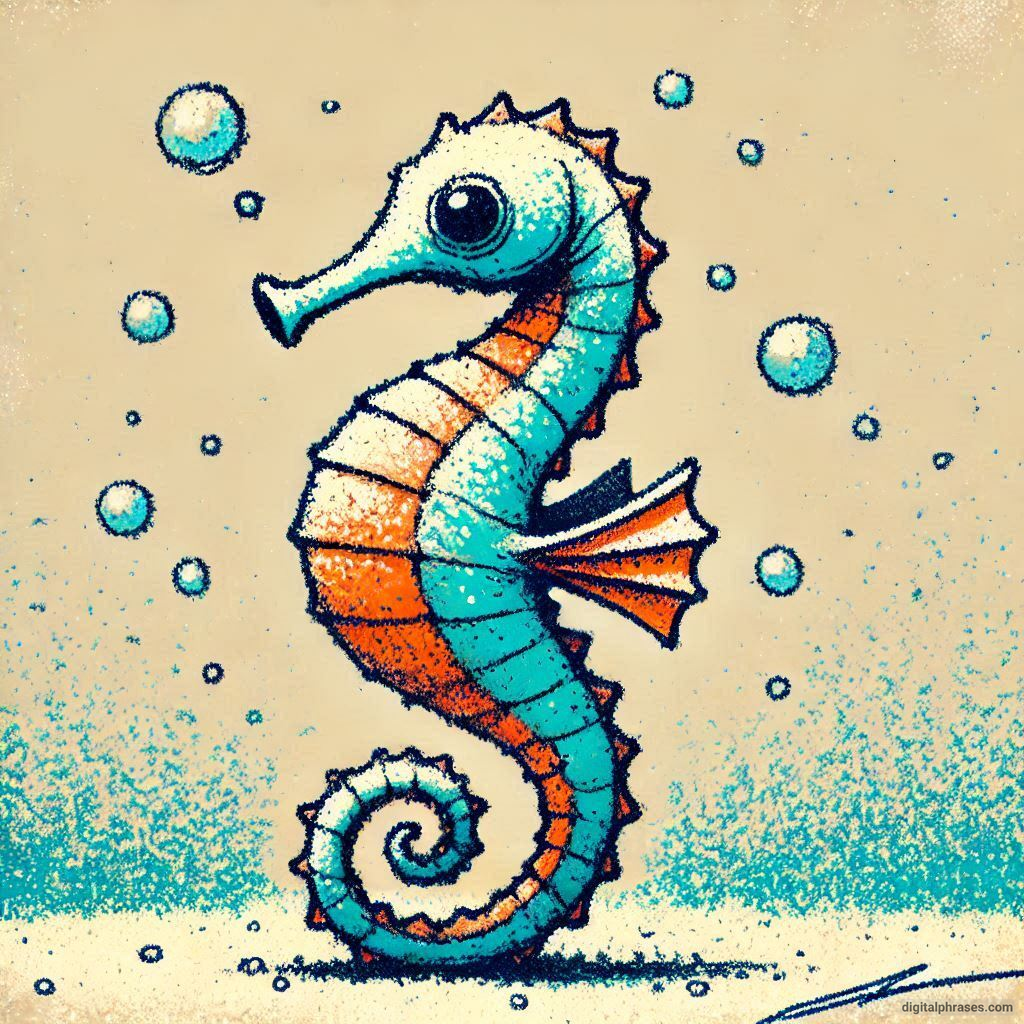 60 Sea Horse Drawing Ideas