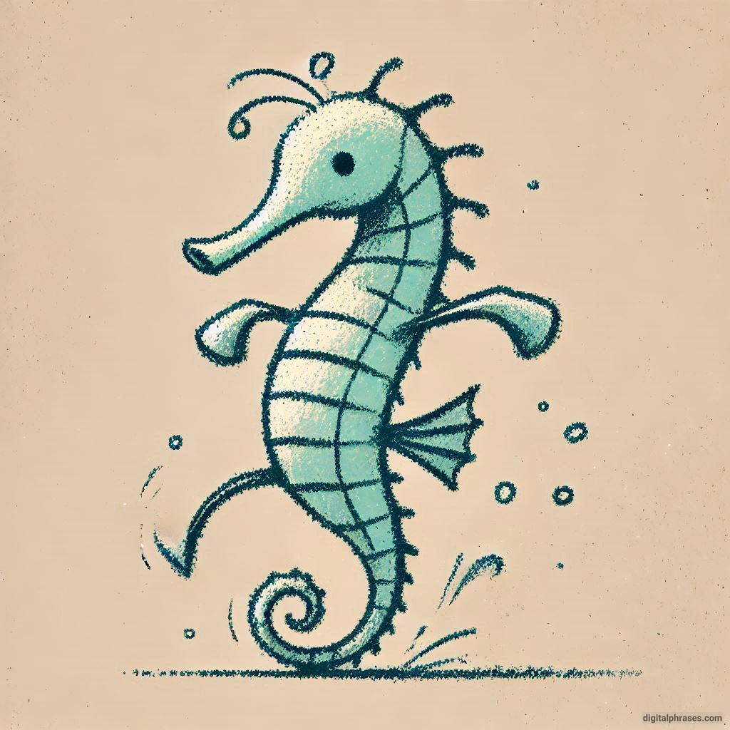 60 Sea Horse Drawing Ideas