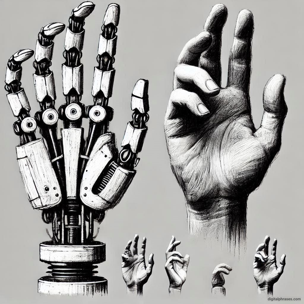 40 Robot Hand Drawing Ideas and References