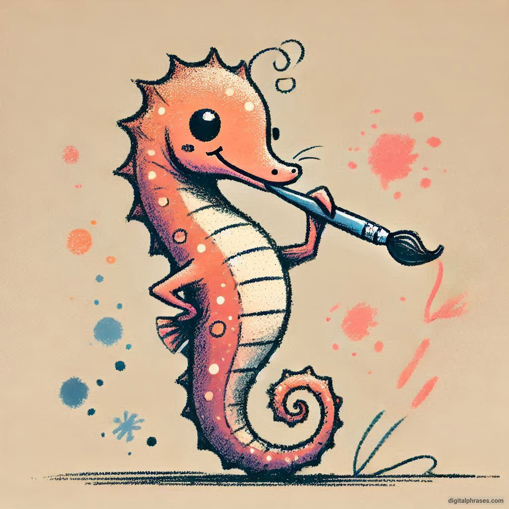 60 Sea Horse Drawing Ideas