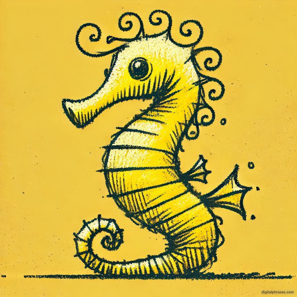 60 Sea Horse Drawing Ideas