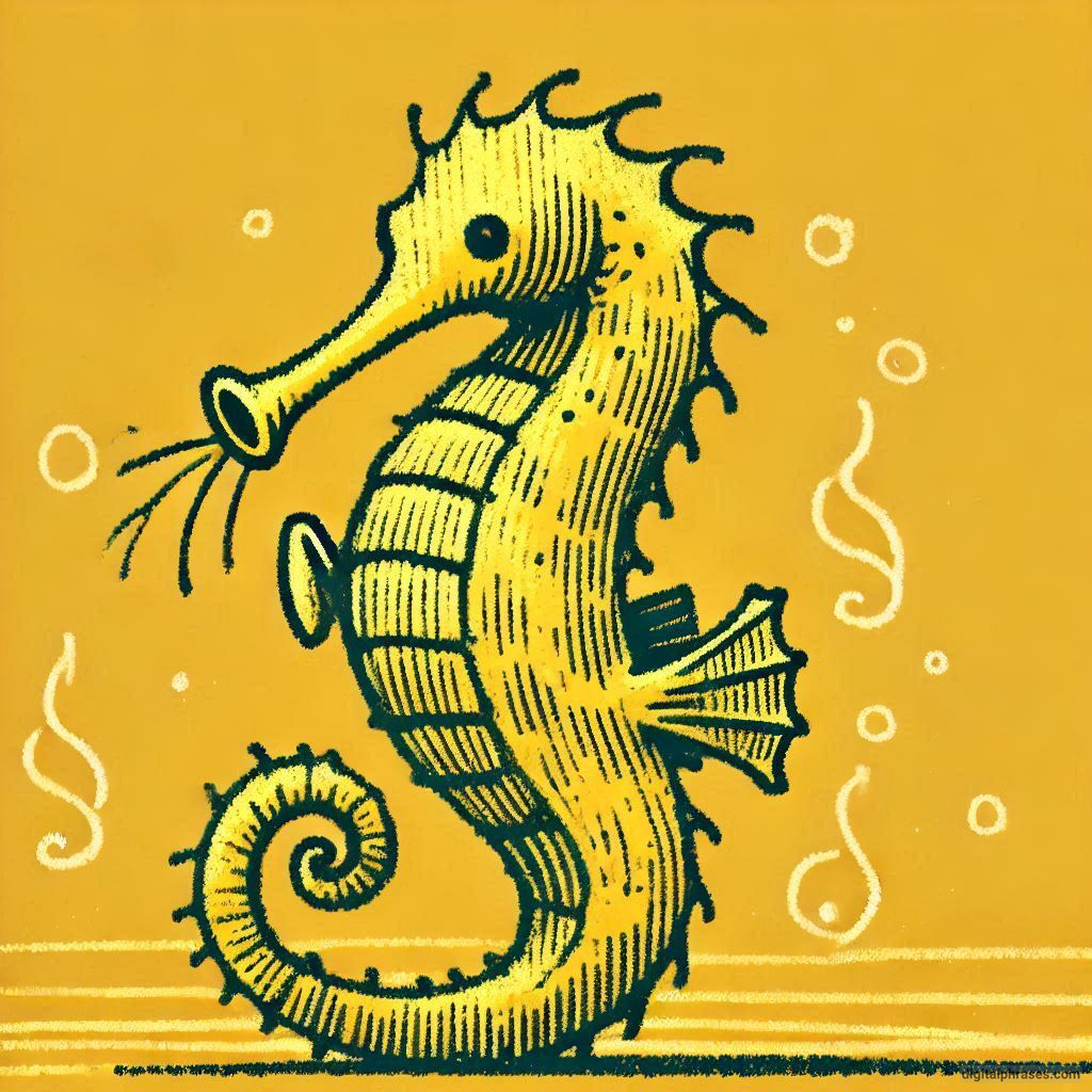 60 Sea Horse Drawing Ideas