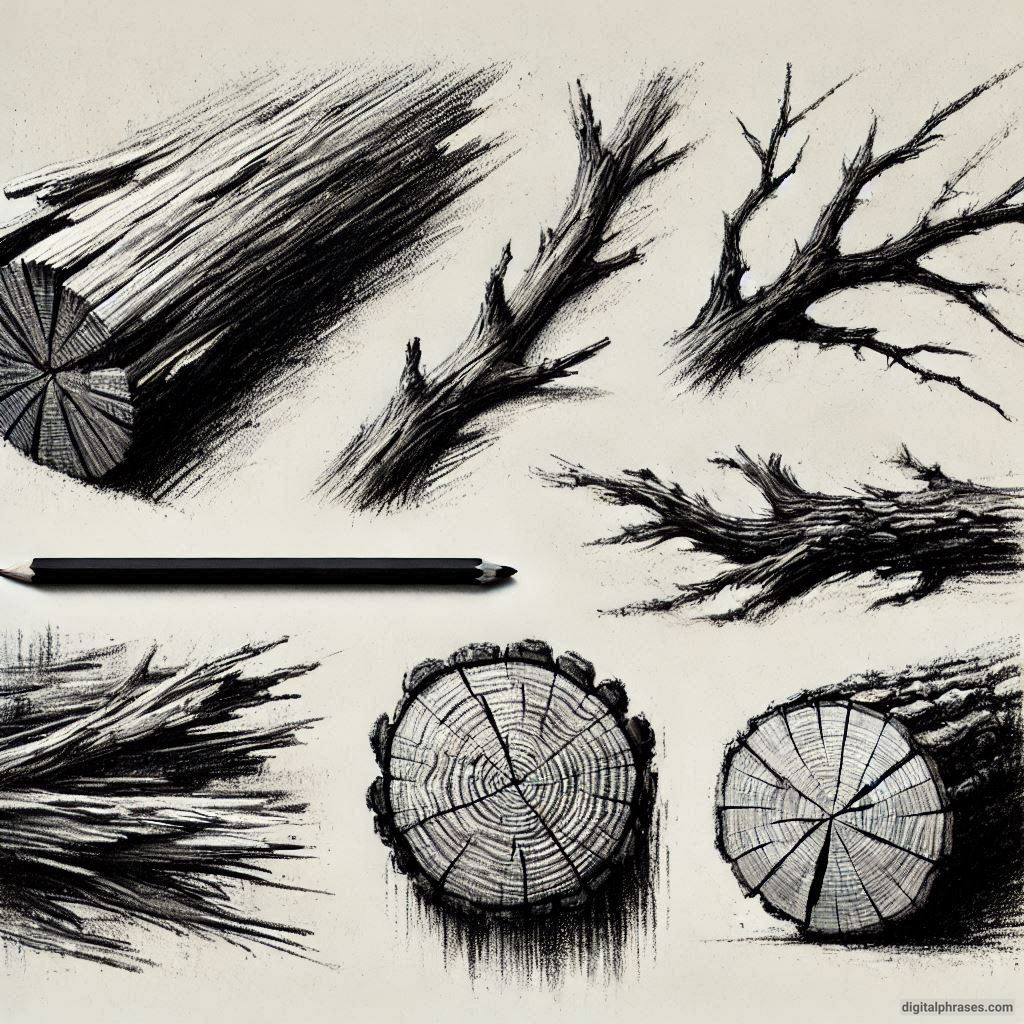 40 Natural Texture Drawing Ideas