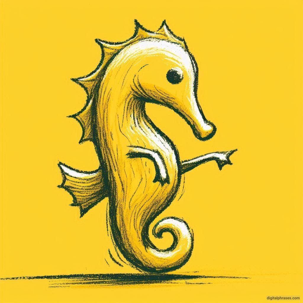 60 Sea Horse Drawing Ideas