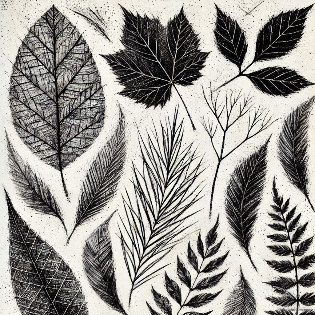 40 Natural Texture Drawing Ideas