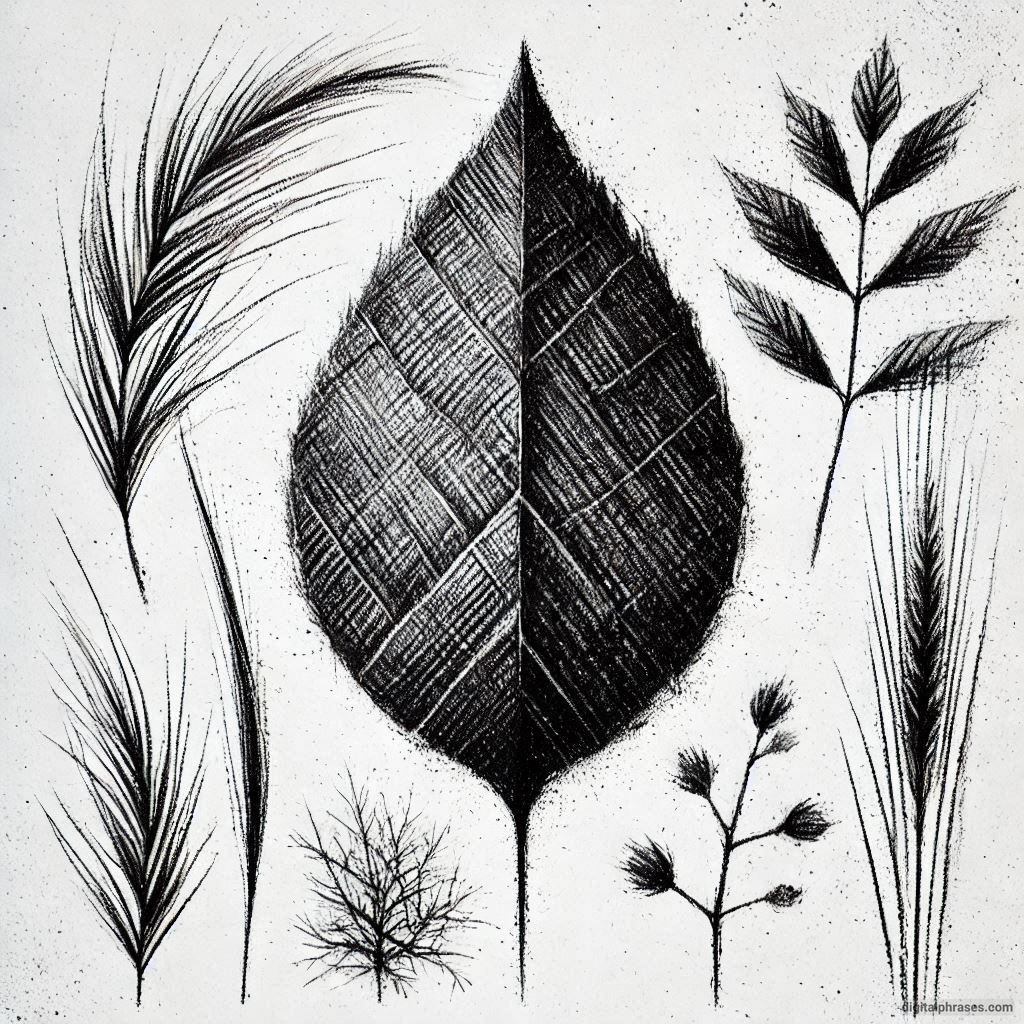 40 Natural Texture Drawing Ideas