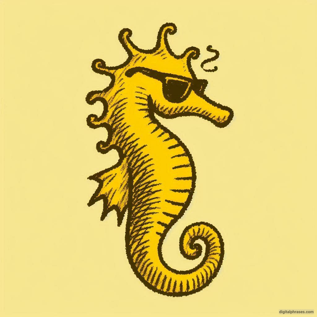 60 Sea Horse Drawing Ideas