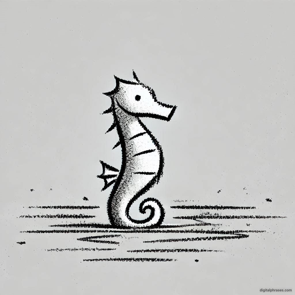 60 Sea Horse Drawing Ideas 60 Sea Horse Drawing Ideas