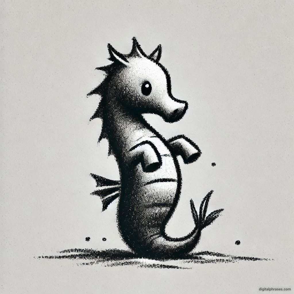 60 Sea Horse Drawing Ideas