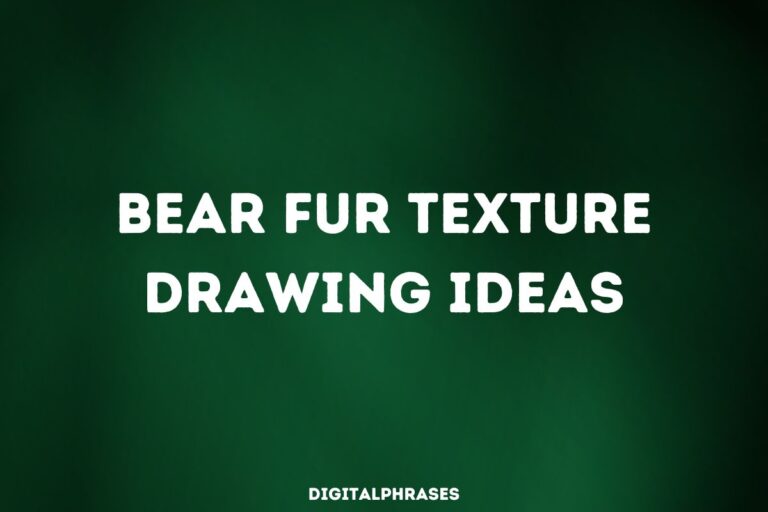 21 Bear Fur Texture Drawings