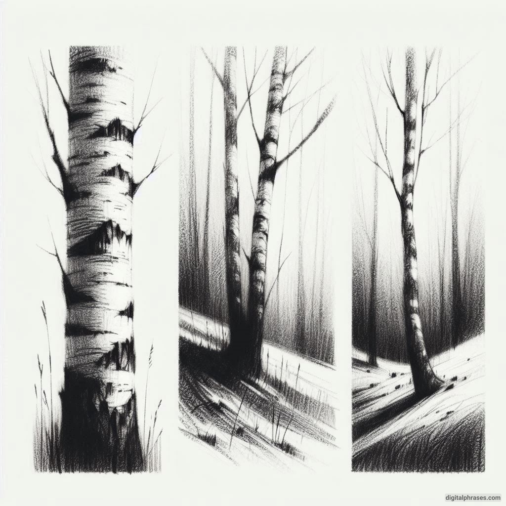 48 Tree Texture Drawings 48 Tree Texture Drawings