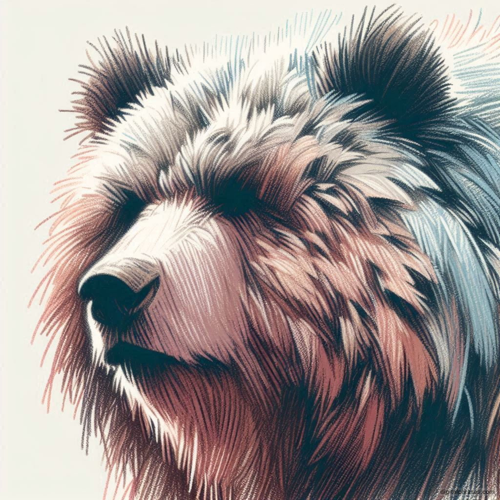 21 Bear Fur Texture Drawings