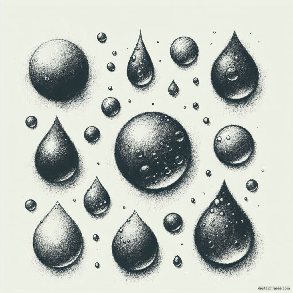 39 Water Texture Drawing Ideas (Includes Water Droplets, Pool Water and Ocean Water Textures)