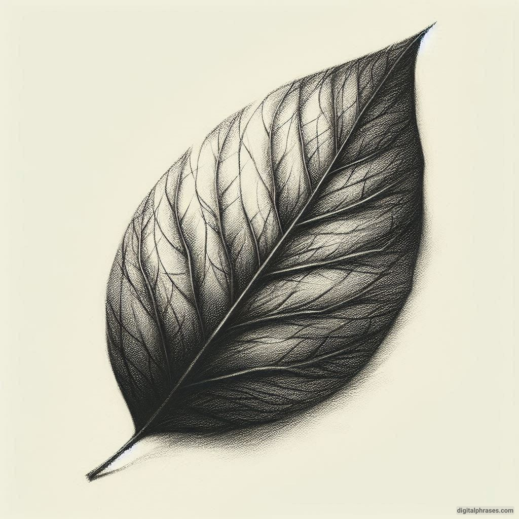 60 Leaf Texture Drawing Ideas