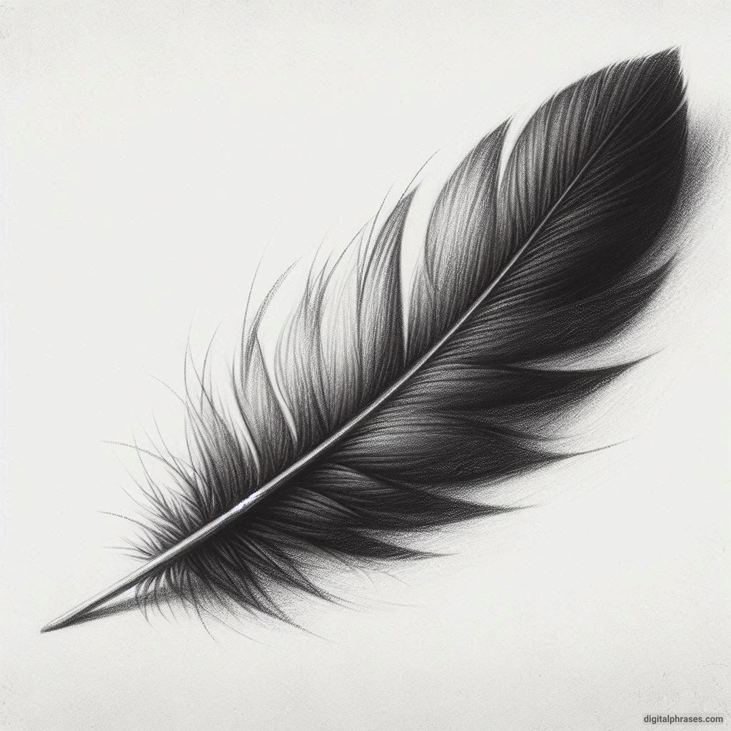 48 Feather Texture Drawing Ideas