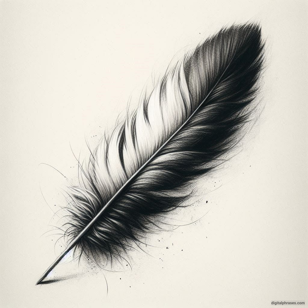 48 Feather Texture Drawing Ideas