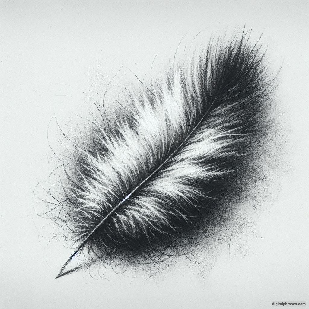 48 Feather Texture Drawing Ideas