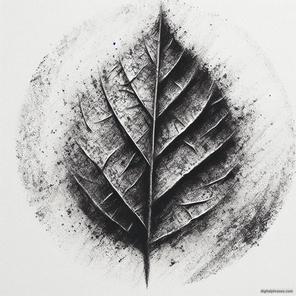 60 Leaf Texture Drawing Ideas