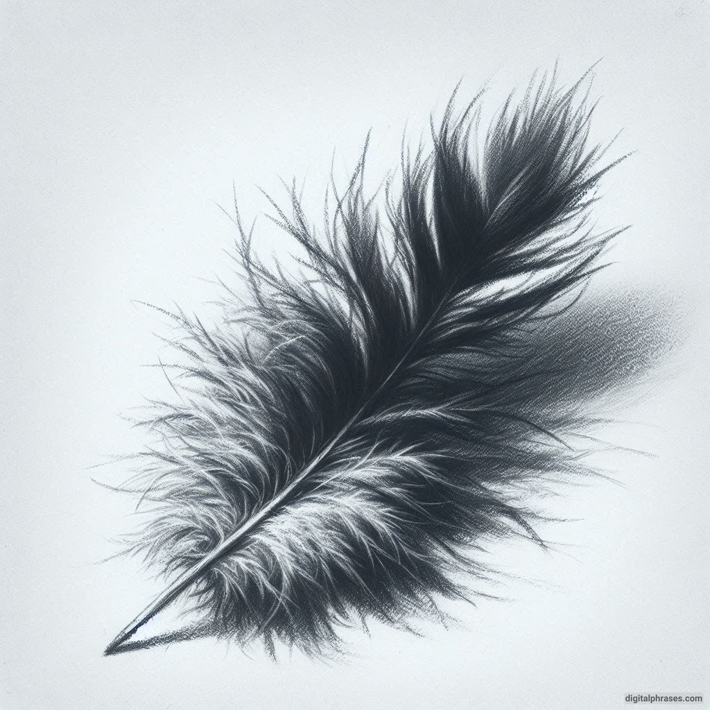 48 Feather Texture Drawing Ideas