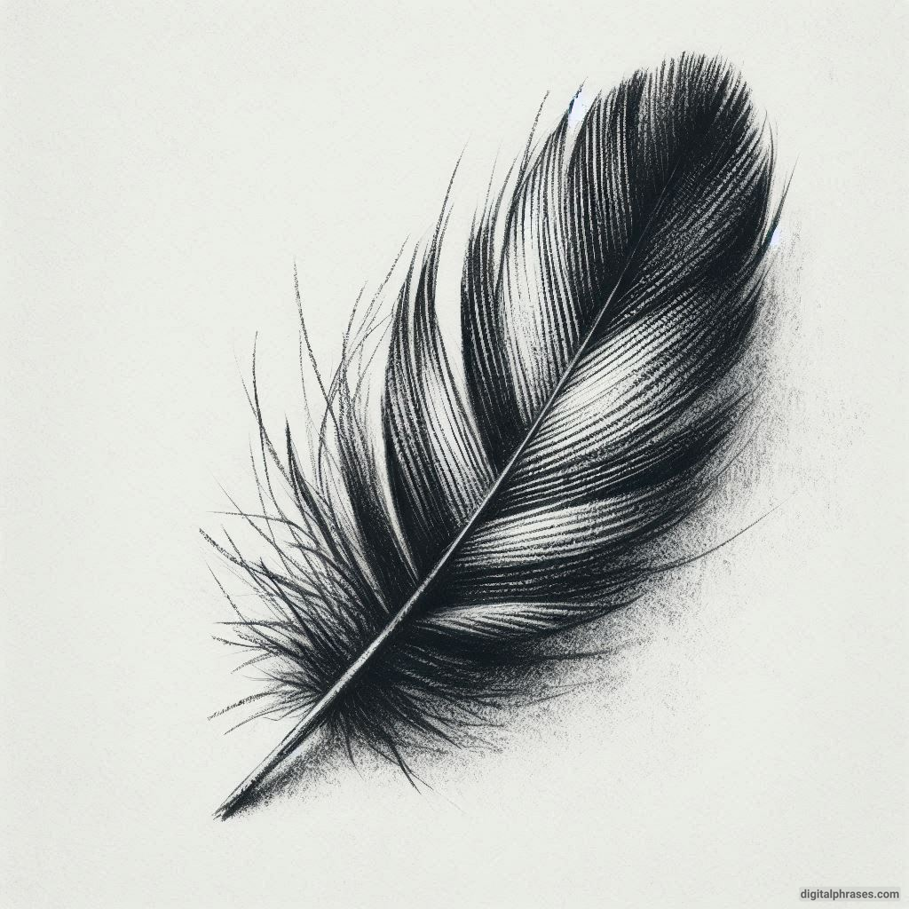 48 Feather Texture Drawing Ideas