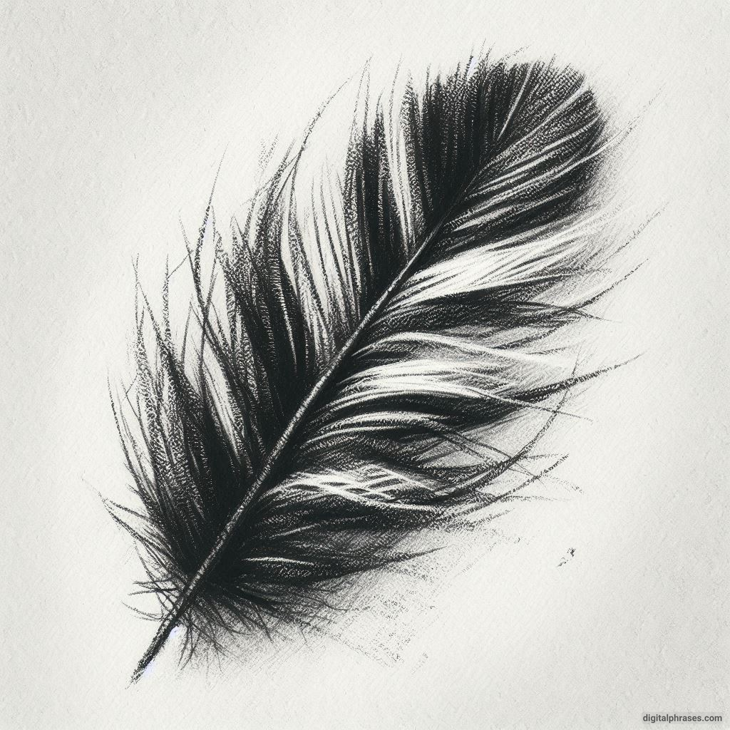 48 Feather Texture Drawing Ideas