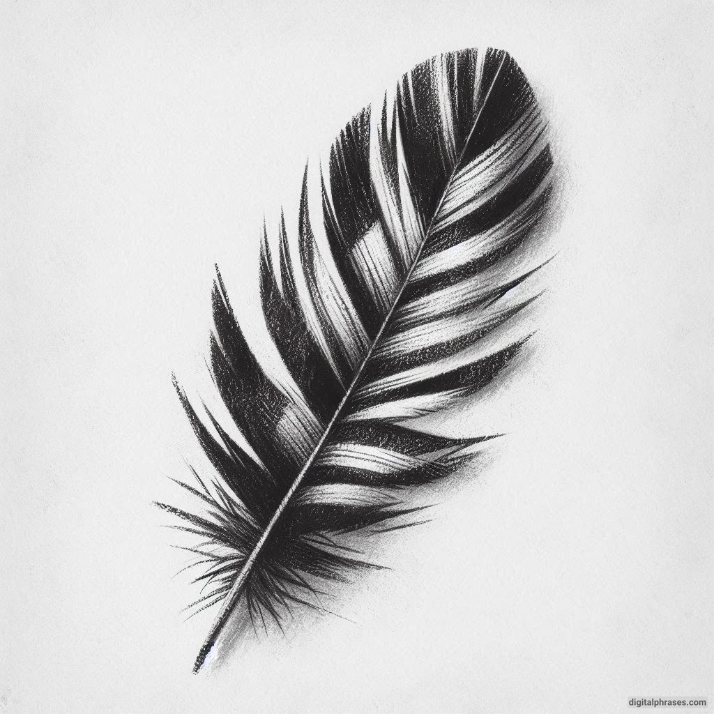 48 Feather Texture Drawing Ideas