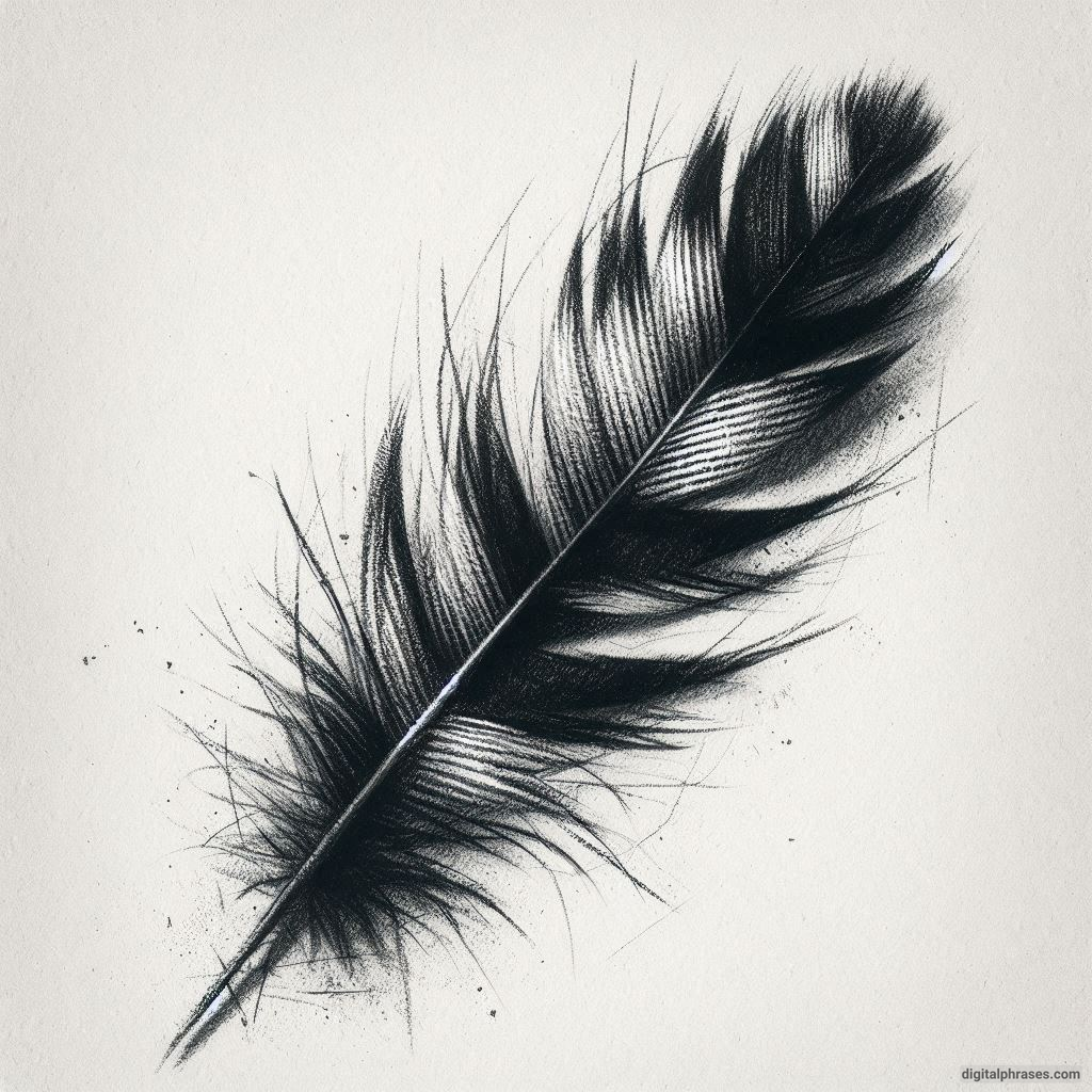 48 Feather Texture Drawing Ideas