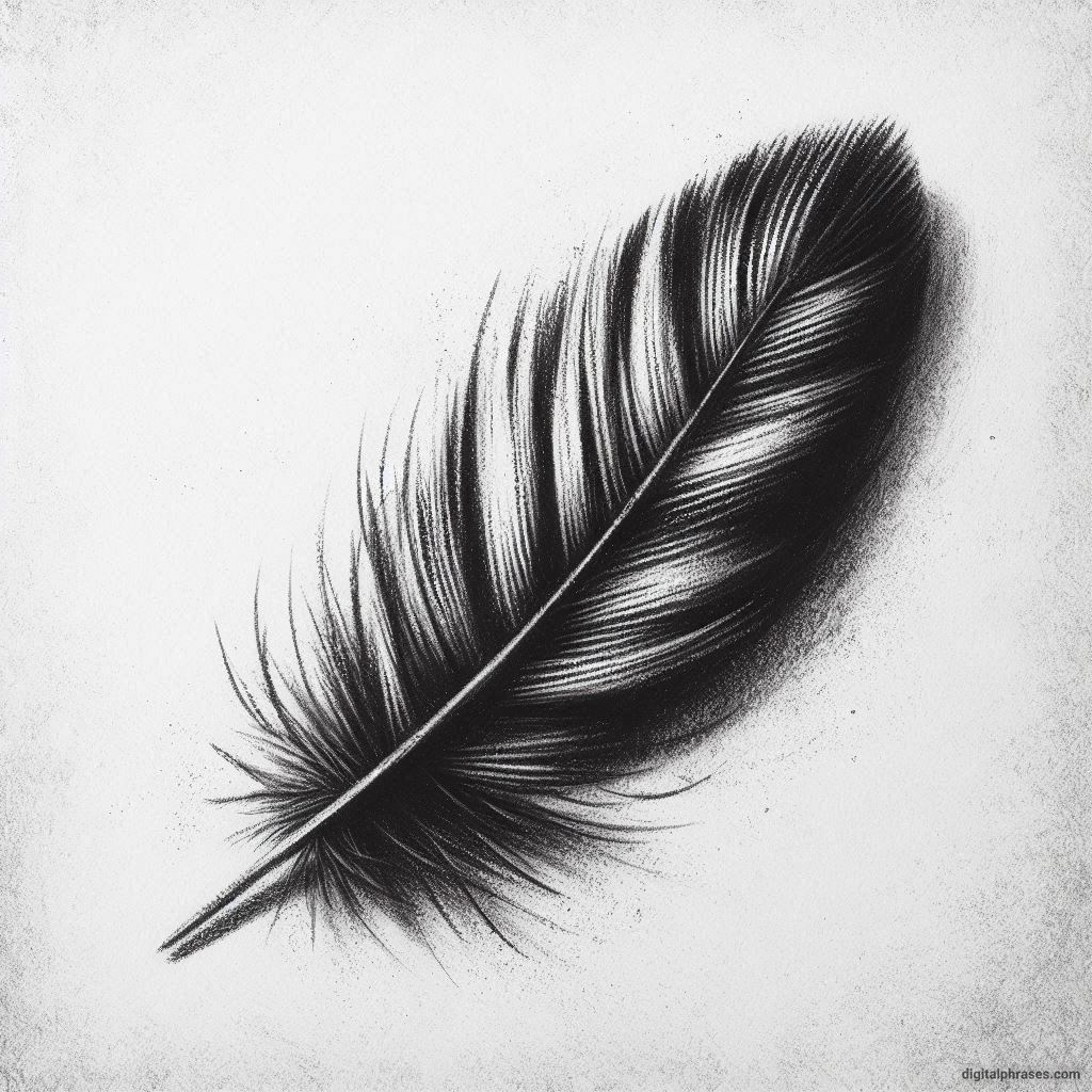 48 Feather Texture Drawing Ideas