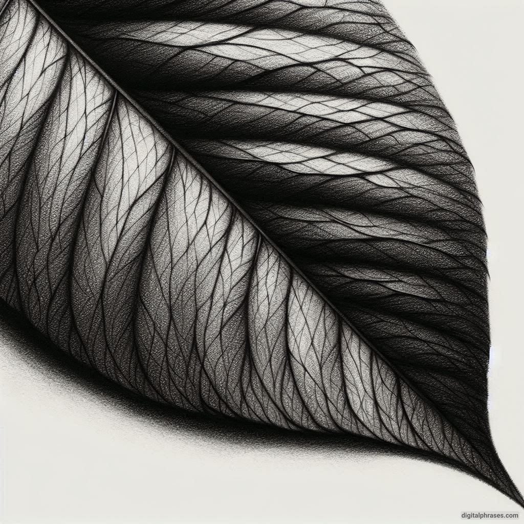 60 Leaf Texture Drawing Ideas