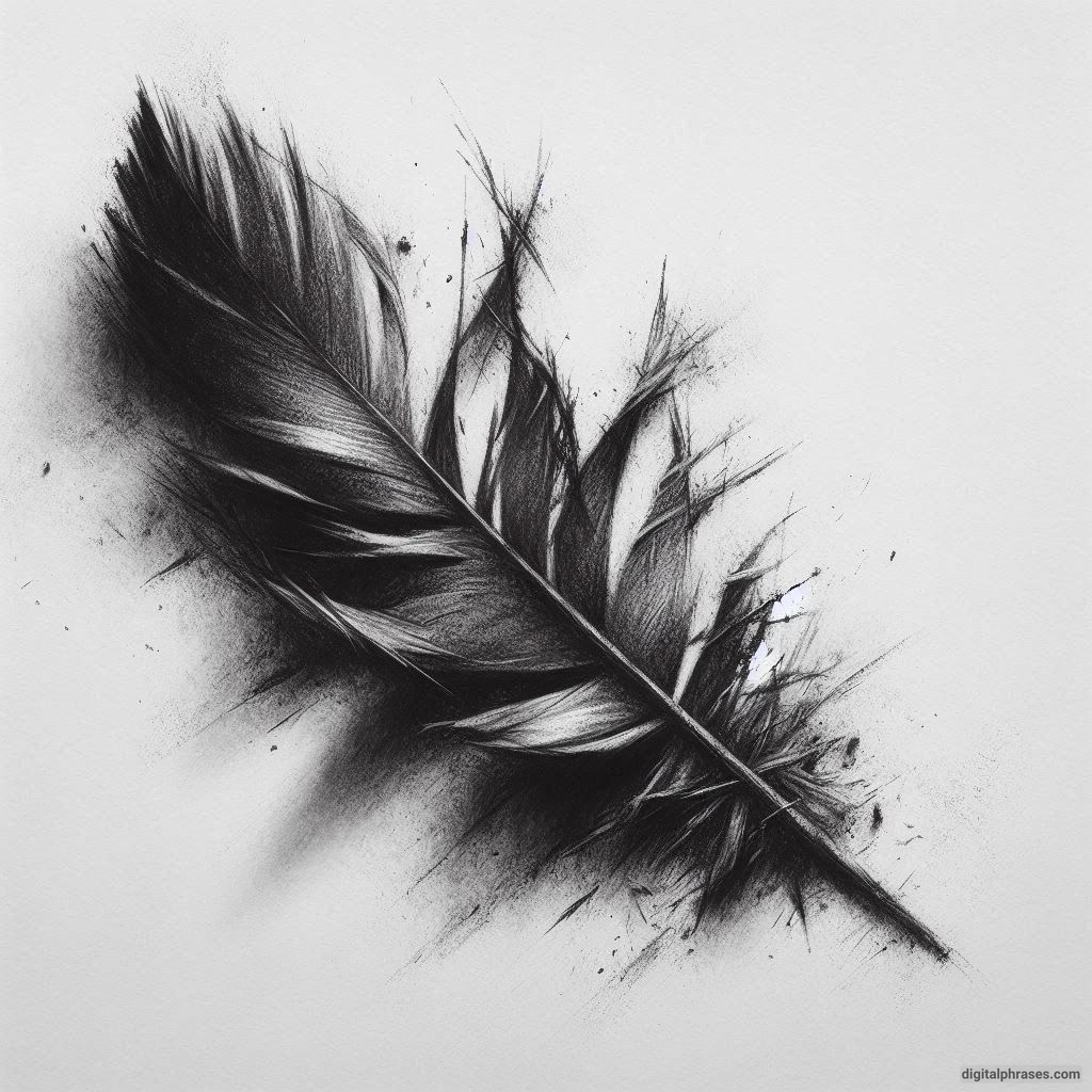 48 Feather Texture Drawing Ideas