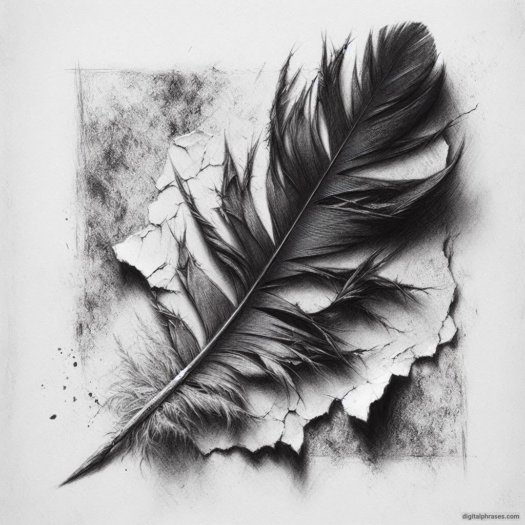 48 Feather Texture Drawing Ideas