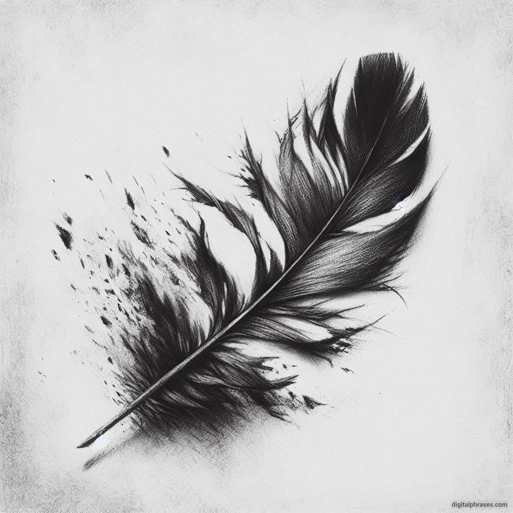 48 Feather Texture Drawing Ideas