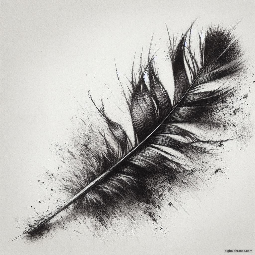 48 Feather Texture Drawing Ideas