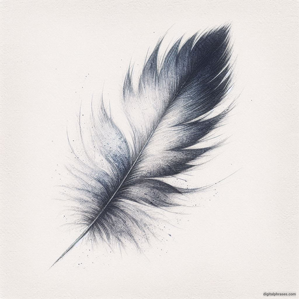 48 Feather Texture Drawing Ideas