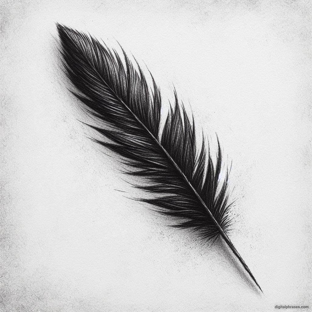 48 Feather Texture Drawing Ideas