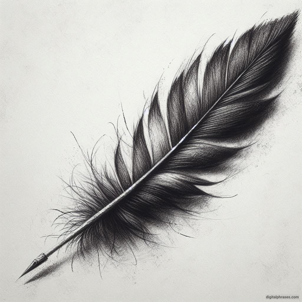 48 Feather Texture Drawing Ideas