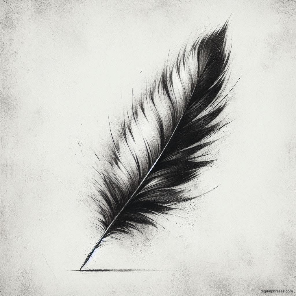 48 Feather Texture Drawing Ideas