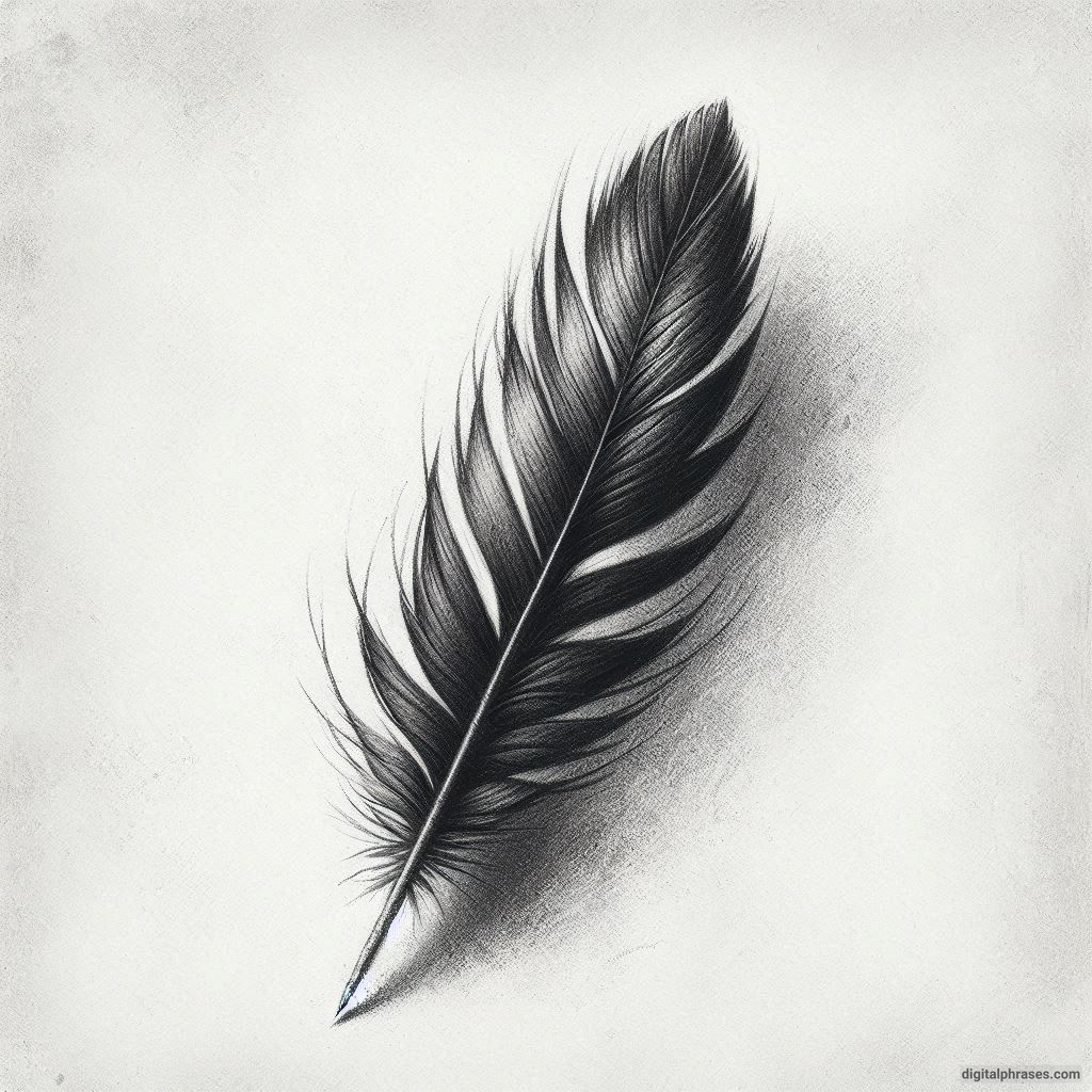 48 Feather Texture Drawing Ideas