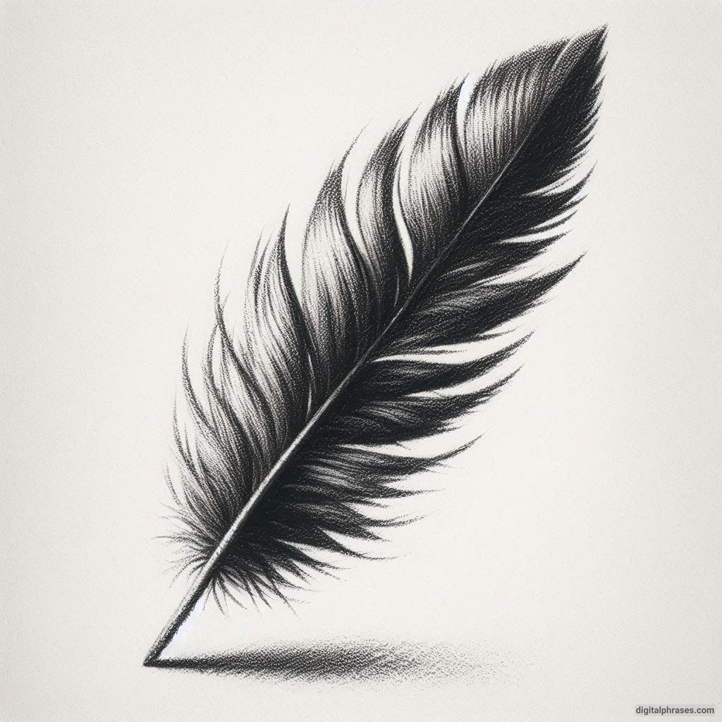 48 Feather Texture Drawing Ideas